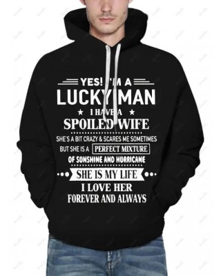 Letter Slogan Print Graphic Hoodie Drop Shoulder Drawstring Front Pocket Hoodie