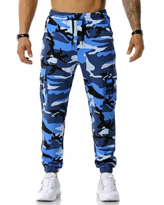 Casual Camo Drawstring Cargo Pants