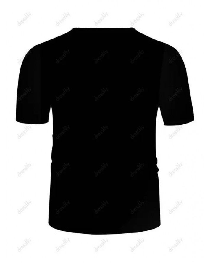 3D Muscle Print Short Sleeve T-shirt