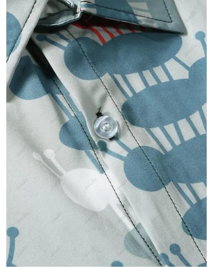 Ants Allover Print Short Sleeve Shirt