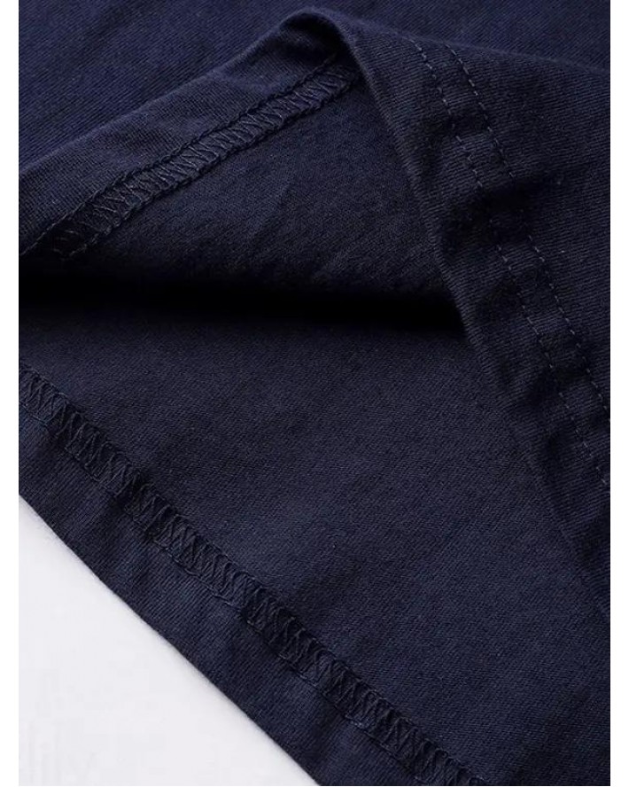 Slogan Print Round Neck T Shirt Short Sleeve Casual Tee