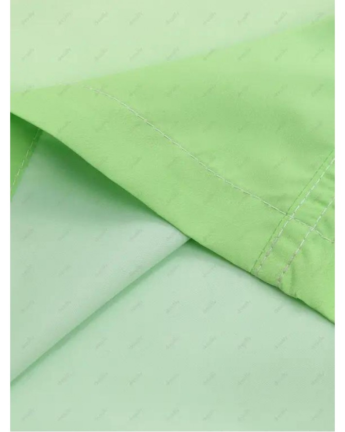 Vacation Ombre Casual Board Shorts Drawstrings Pockets Summer Beach Shorts