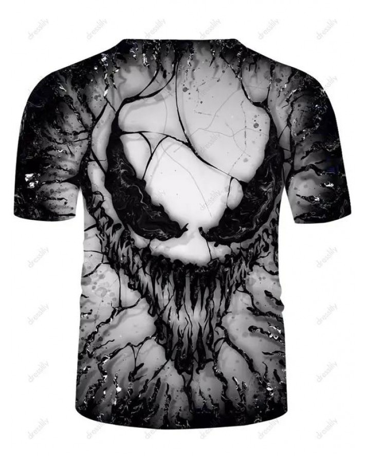 Short Sleeve Devil Printed T-shirt