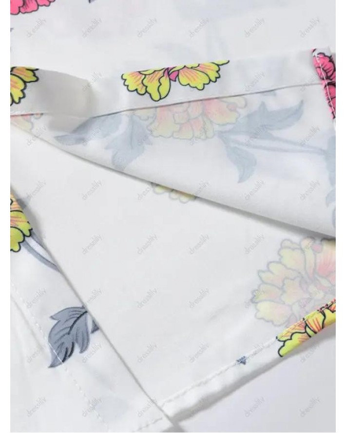 Allover Floral Button Up Shirt