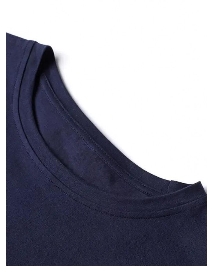 Graphic T Shirt Skull Letter Print Round Neck Long Sleeve Casual Tee
