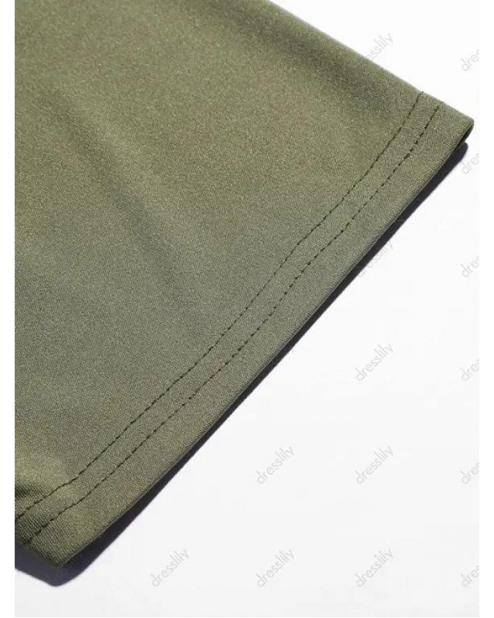 Plain Pocket Crew Neck Short Sleeve T Shirt