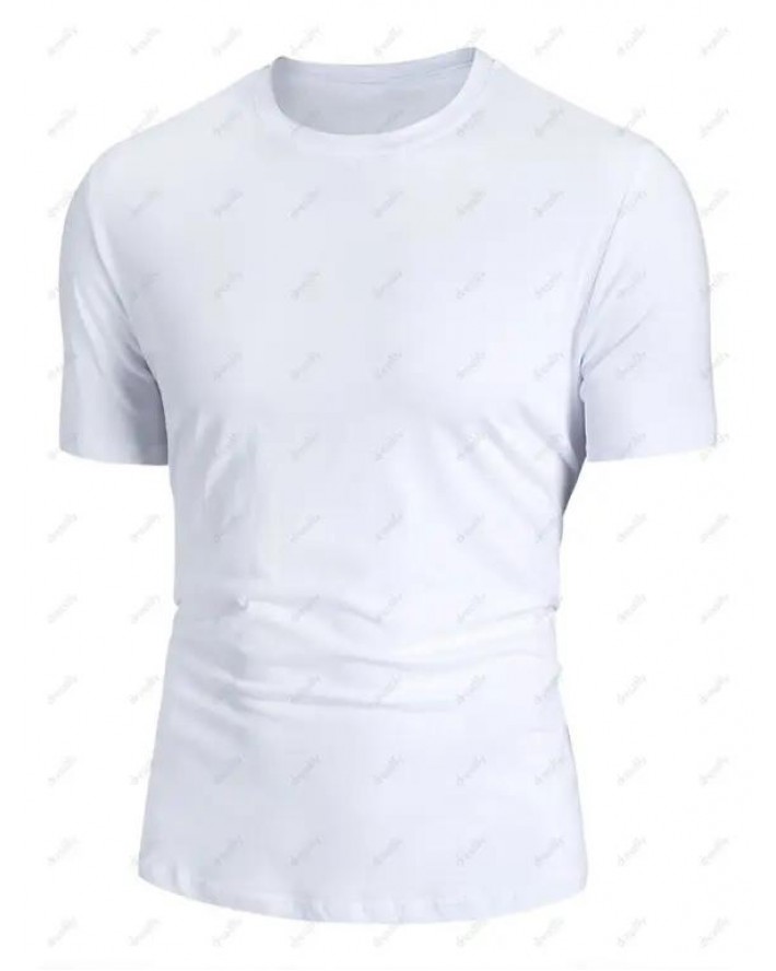 Basic Cotton T Shirt Casual Pure Color Short Sleeve Tee Summer T Shirt