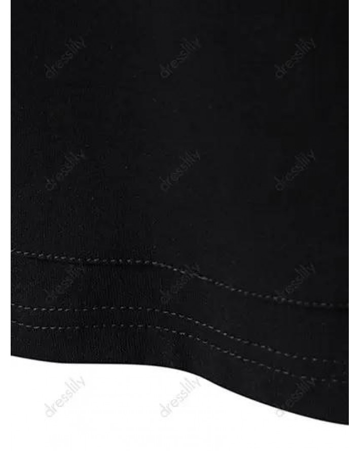 Contrast Colorblock T Shirt Hooded Drawstrings Pockets Summer Casual Tee