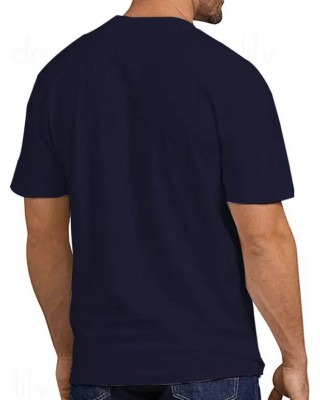 Compass Arrow Bird Print T-shirt Round Neck Short Sleeve Casual Tee