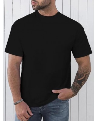 Cat and Pentagram Print T Shirt Round Neck Short Sleeve Casual Tee
