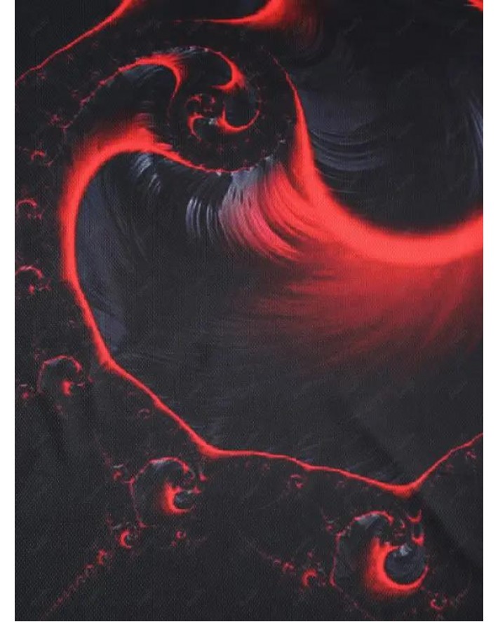 Short Sleeve Abstract 3D Print T-shirt