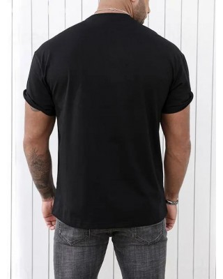 Dragon Print T Shirt Short Sleeve Round Neck Casual Tee