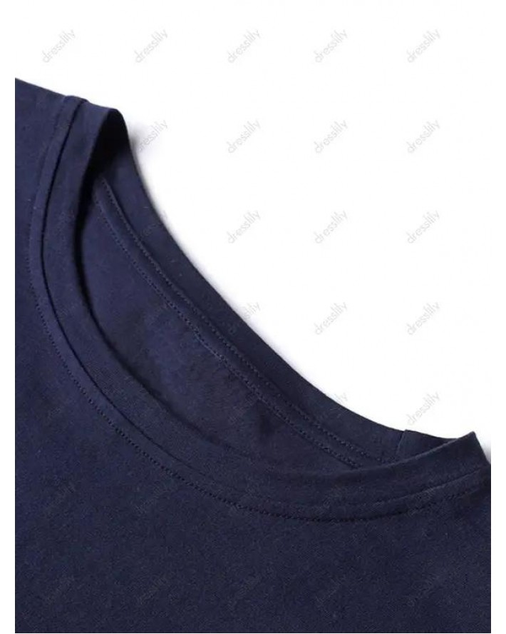 Celestial Sun And Moon Star Print T-shirt Short Sleeve Round Neck Casual Tee