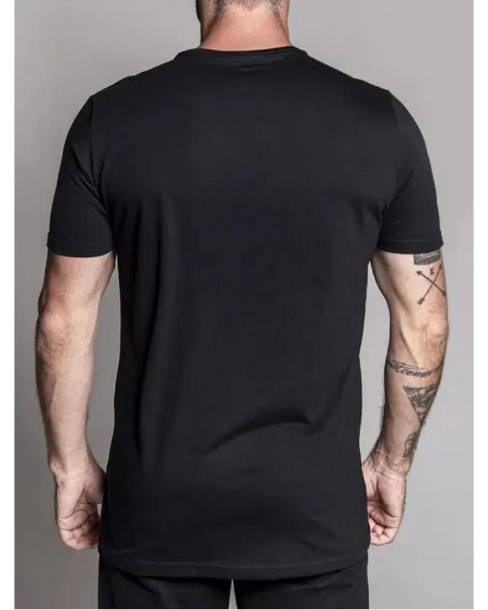 Star and Skull Print Casual T Shirt Short Sleeve Round Neck Tee