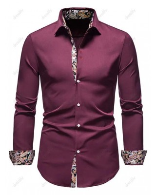 Paisley Print Long Sleeve Bohemian Shirt