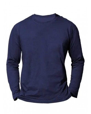 Letter Print T Shirt Long Sleeve Round Neck Casual Tee