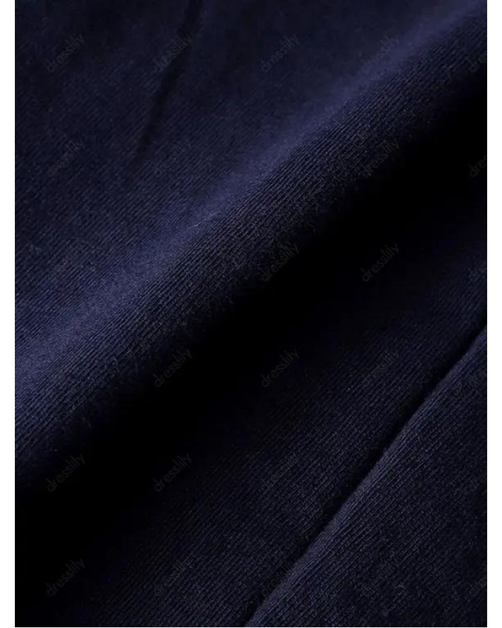 Letter Print T Shirt Long Sleeve Round Neck Casual Tee