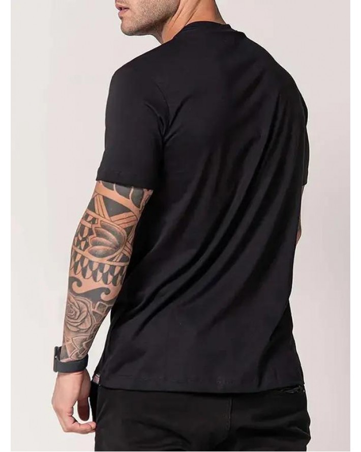 Moon and Star Slogan Graphic Print T Shirt Short Sleeve Round Neck Casual Tee