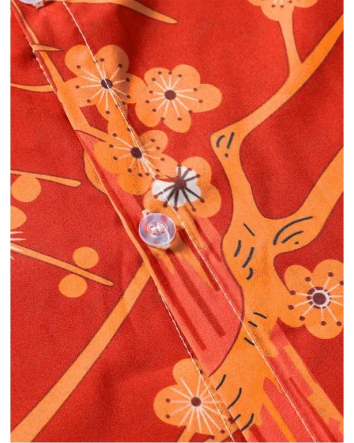 Plum Blossom Button Up Shirt