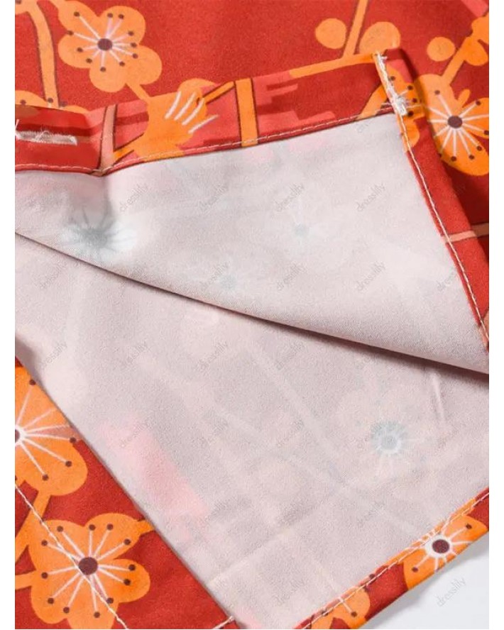Plum Blossom Button Up Shirt