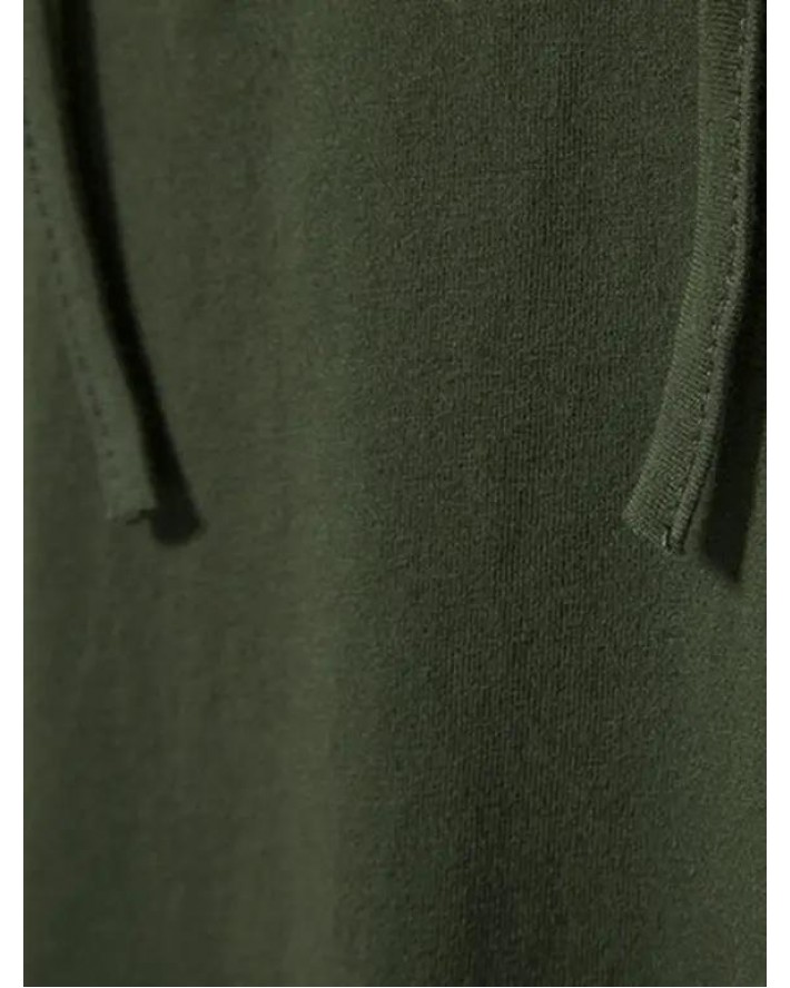 Lace Up T Shirt Plain Color Turn Down Collar Short Sleeve Casual Tee