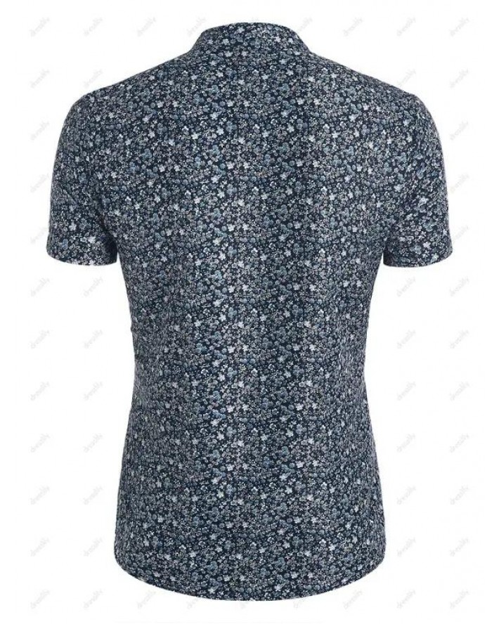 Ditsy Print Short Sleeve Shirt