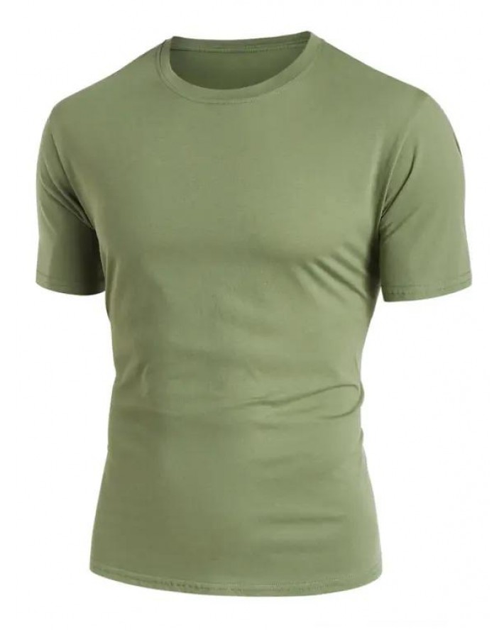 Summer T Shirt Basic T Shirt  Plain Color Casual Short Sleeve Tee