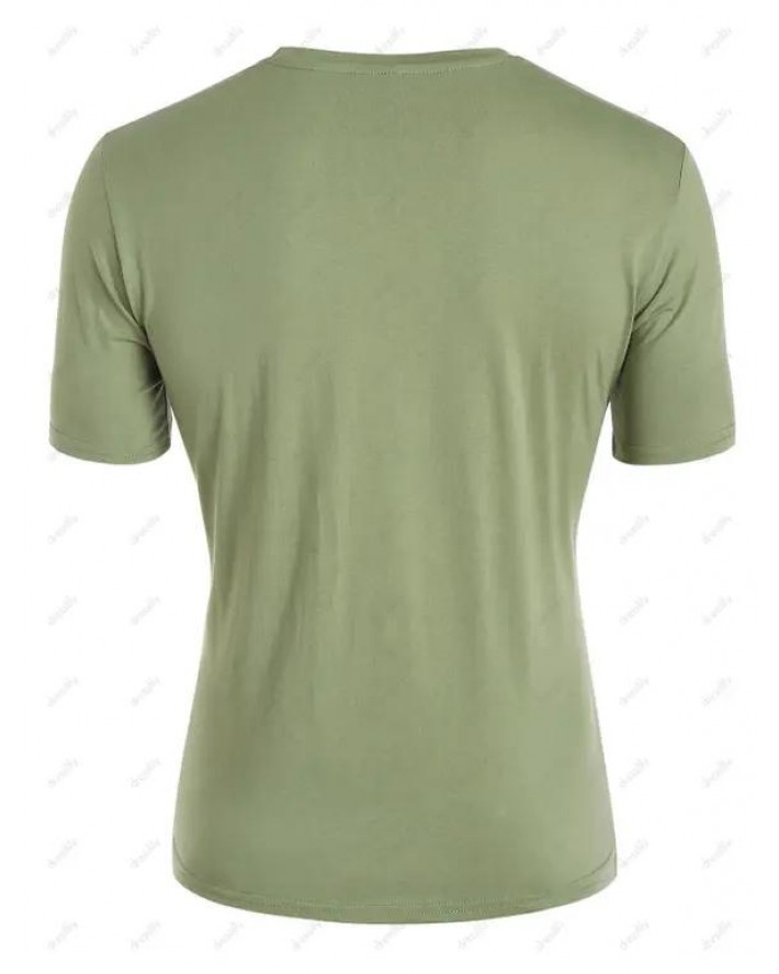 Summer T Shirt Basic T Shirt  Plain Color Casual Short Sleeve Tee