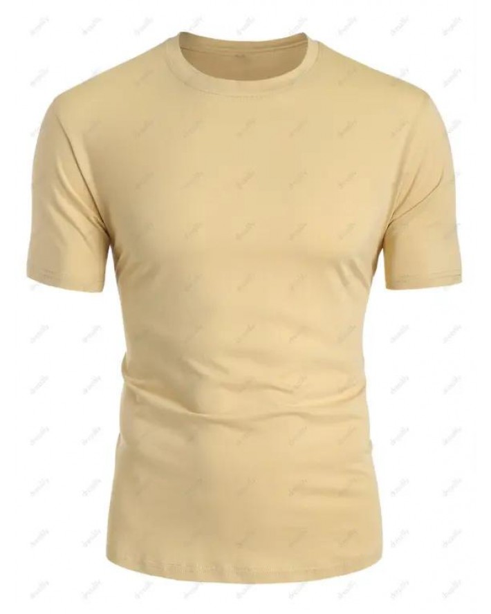 Basic Cotton T Shirt Plain Candy Color Tee Short Sleeve Summer Casual Tee