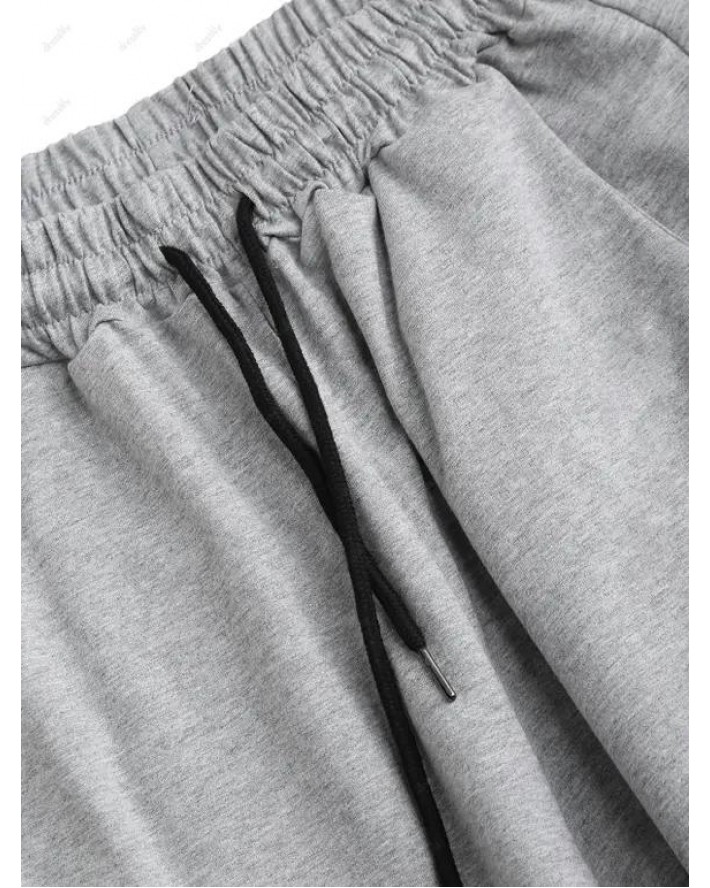 Pure Color Cotton Basic Drawstring Shorts Summer Casual Home Stay Sporting Shorts Jogging