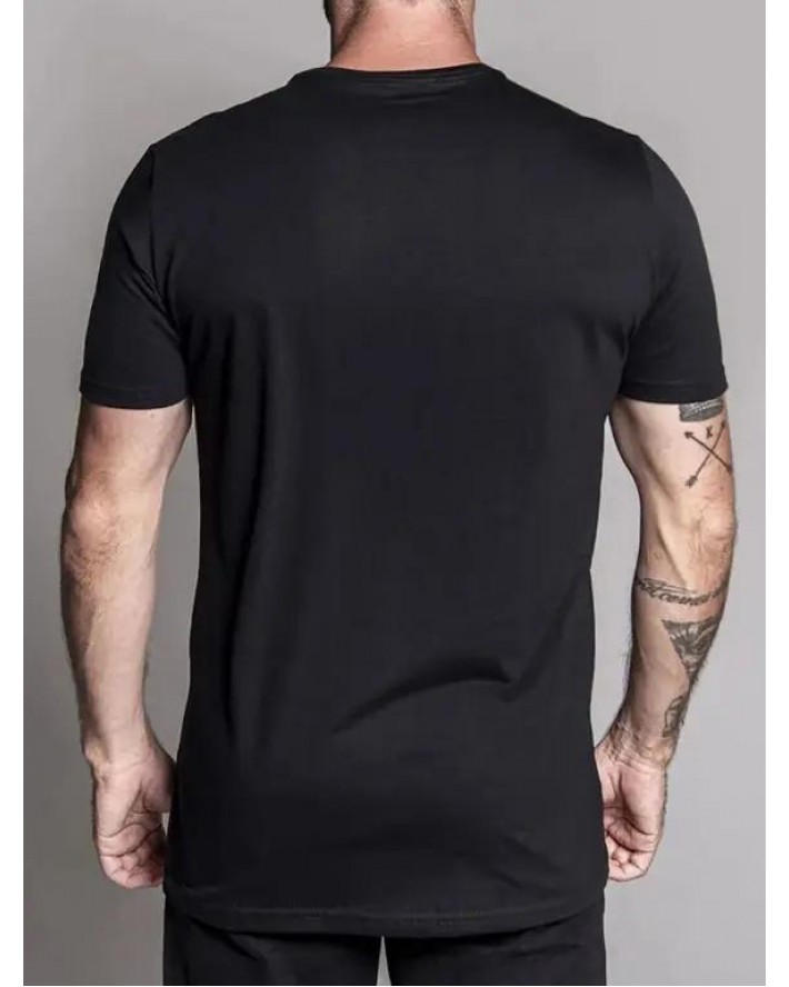 Cross Star Graphic Print Casual T Shirt Short Sleeve Round Neck Tee
