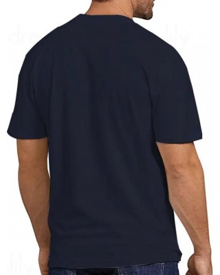 Two Tone Color Eagle Print T Shirt Short Sleeve Round Neck Casual Tee