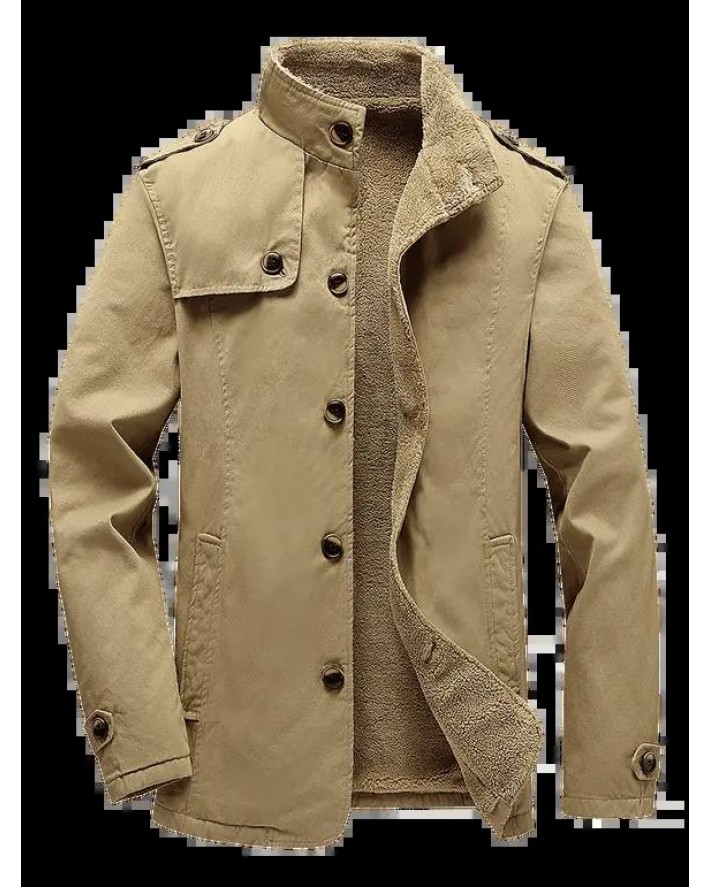 Button Up Fleece Jacket