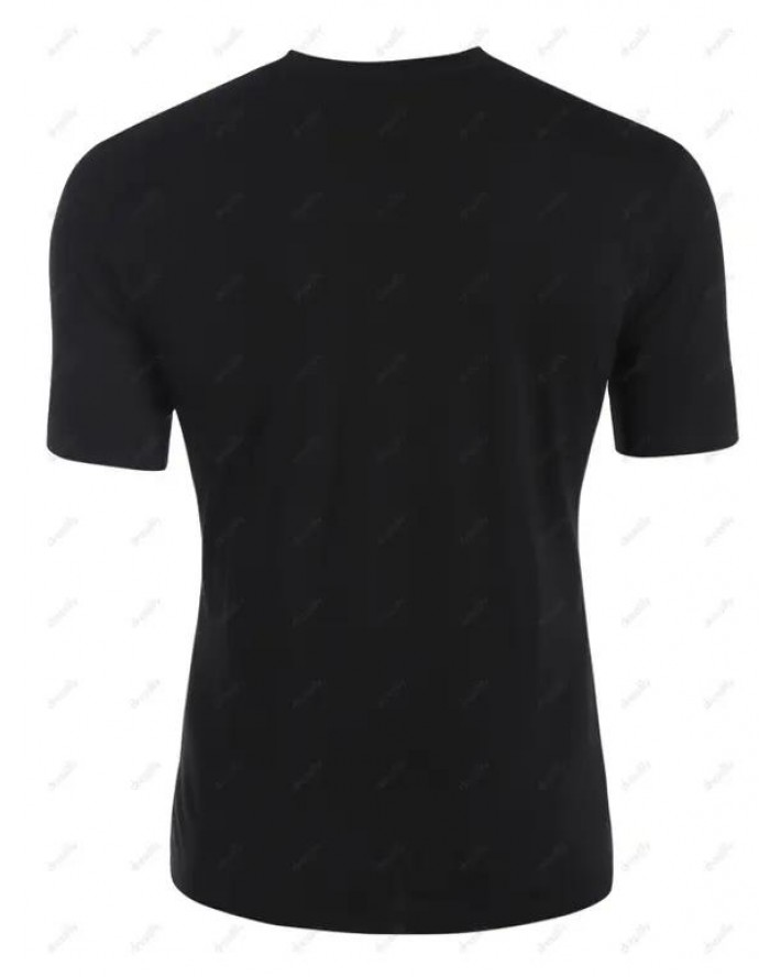 Basic T Shirt Cotton Black Tee Plain Color Short Sleeve Summer T Shirt