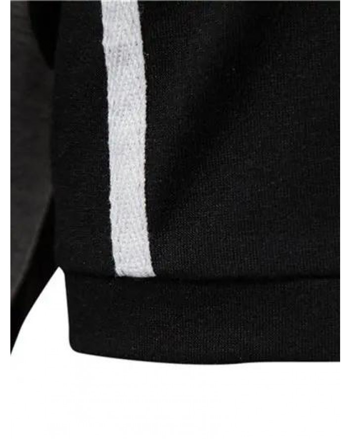 Summer Casual T Shirt Contrast Colorblock Half Button Short Sleeve Turn Down Collar Tee