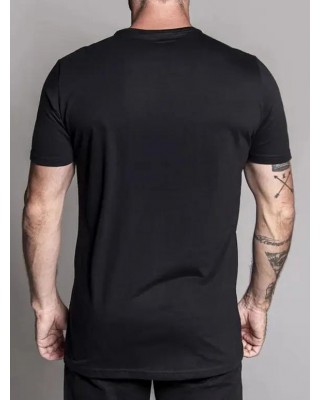 Celestial Sun and Moon Print Casual T Shirt Short Sleeve Round Neck Tee