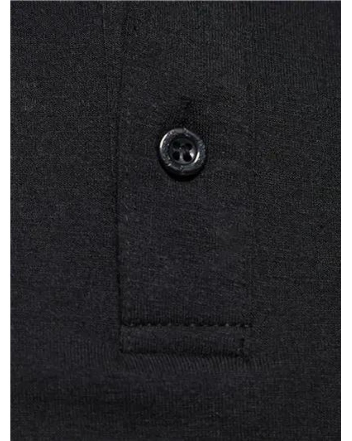 Solid Color T Shirt Number Letter Embroidered Half Button Turn Down Collar Short Sleeve Summer Casual Tee