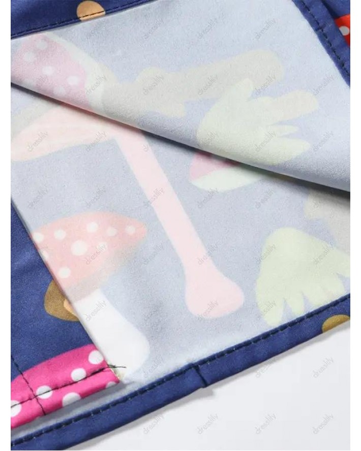 Colorful Mushroom Polka Dot Shirt
