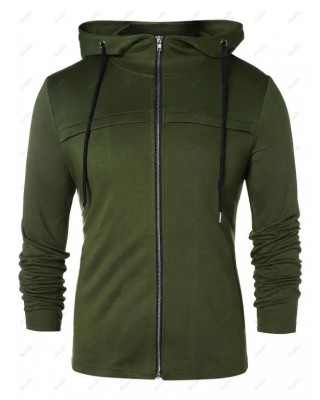 Front Pockets Zip Up Hoodie