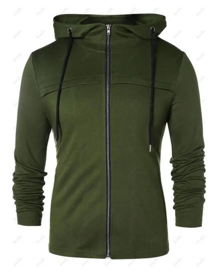 Front Pockets Zip Up Hoodie