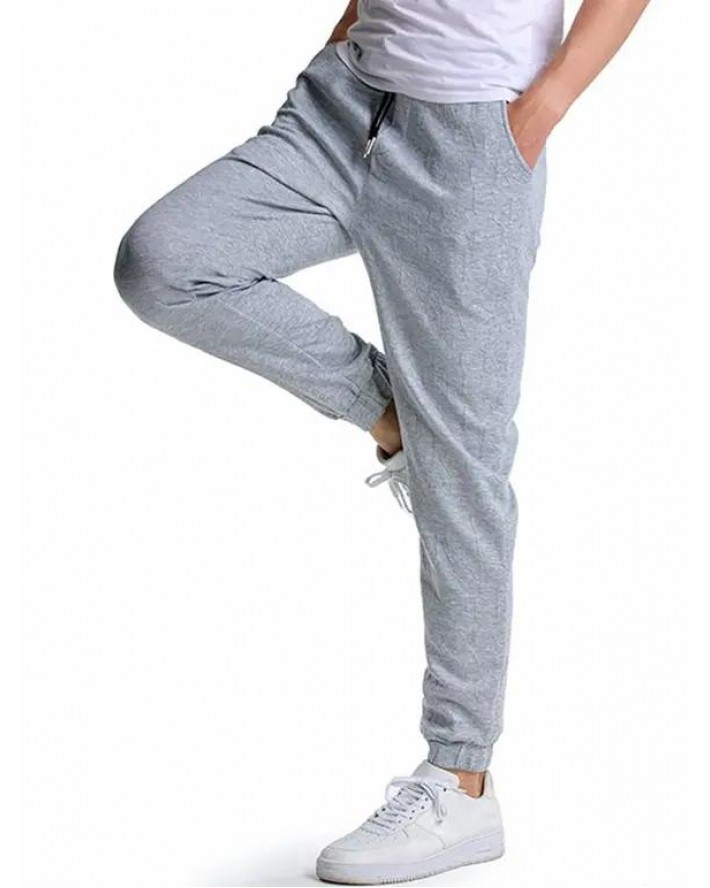 Letter Textures Sport Sweatpants Drawstring Elastic Waist Pockets Jogger Pants
