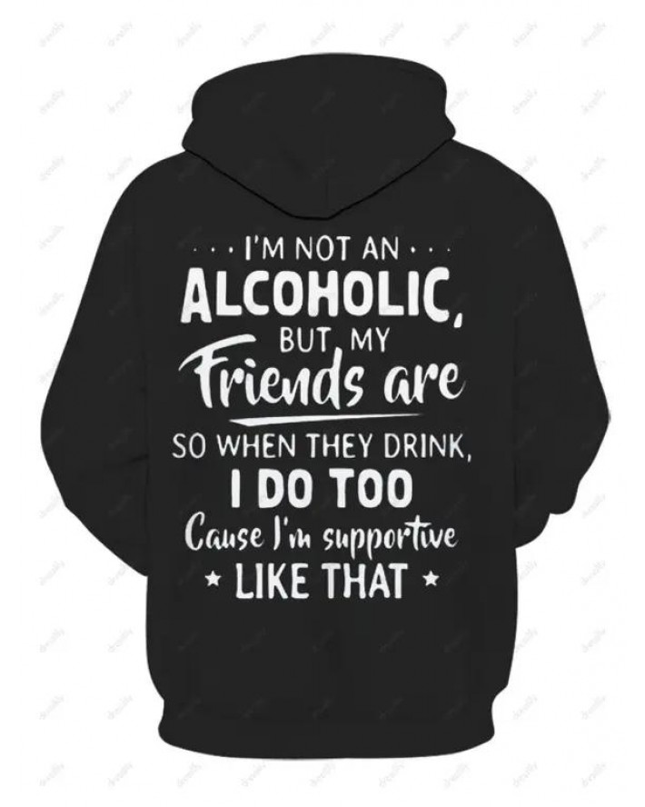 Slogan Hoodie Pocket Drawstring Long Sleeve Sweatshirt With Hood