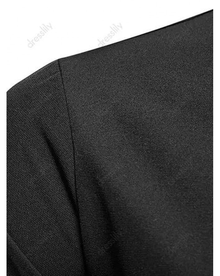 Contrast Colorblock Striped Shirt Long Sleeve Hidden Button Casual Business Shirt