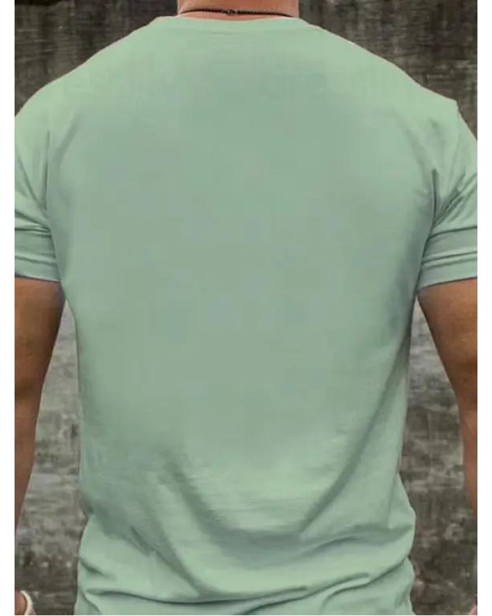 Slogan Print T Shirt Cotton Round Neck Short Sleeve Casual Tee