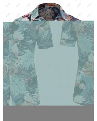 Pocket Rainforest Print Short Sleeves T-Shirt