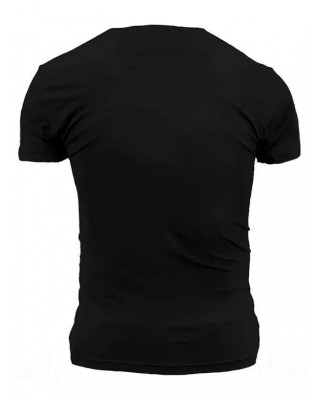 Letter Slogan Print Tee Short Sleeve Round Neck Casual T-shirt