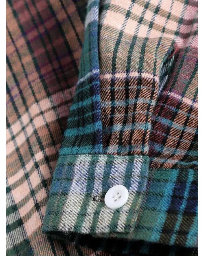 Plaid Print Flannel Casual Shirt