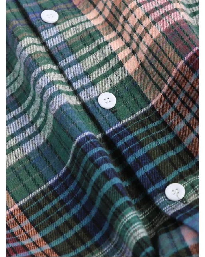 Plaid Print Flannel Casual Shirt