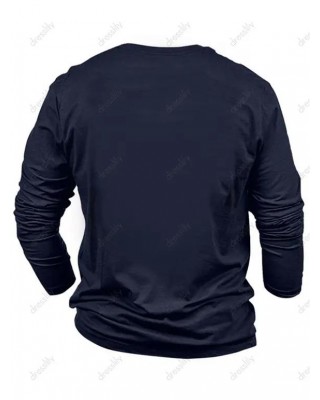 RETIRED Slogan Print Long Sleeve T-shirt Round Neck Casual Tee