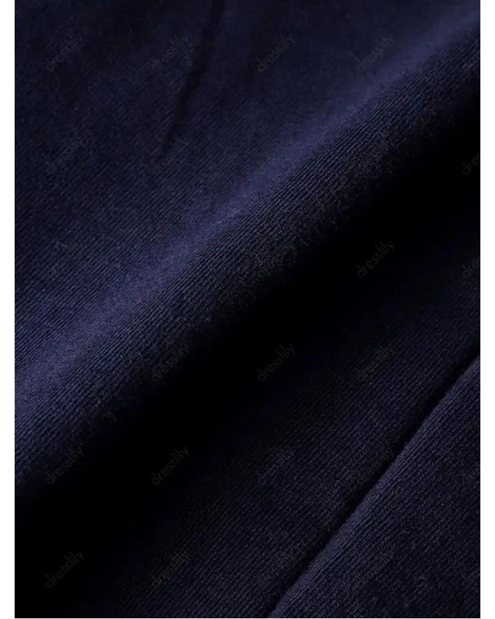 RETIRED Slogan Print Long Sleeve T-shirt Round Neck Casual Tee